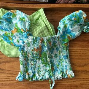 Faithfull the brand floral crop top